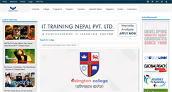 Desktop Screenshot of collegesnepal.com